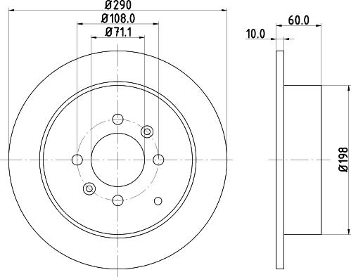 HELLA PAGID 8DD 355 105-231 - Əyləc Diski furqanavto.az