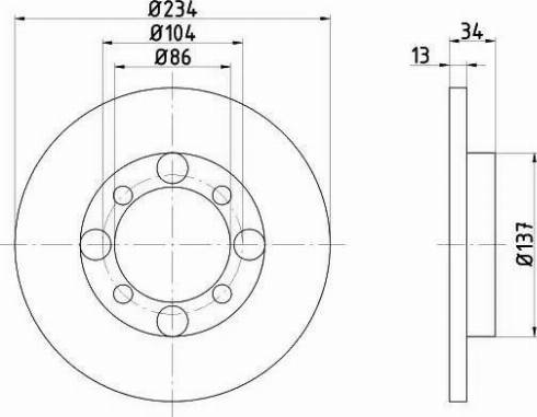 HELLA PAGID 8DD 355 105-781 - Əyləc Diski furqanavto.az