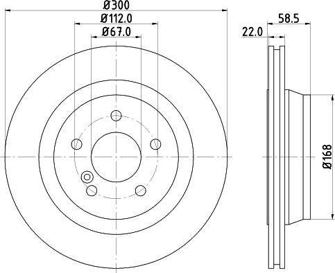 HELLA PAGID 8DD 355 106-911 - Əyləc Diski furqanavto.az