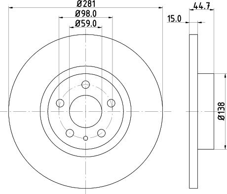 HELLA PAGID 8DD 355 106-451 - Əyləc Diski furqanavto.az