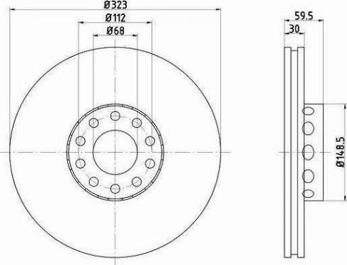 HELLA PAGID 8DD 355 121-001 - Əyləc Diski furqanavto.az