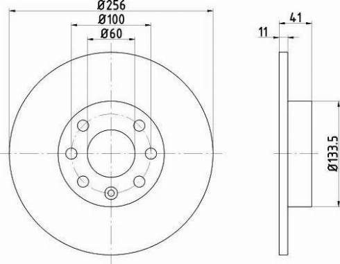 HELLA PAGID 8DD 355 106-031 - Əyləc Diski furqanavto.az