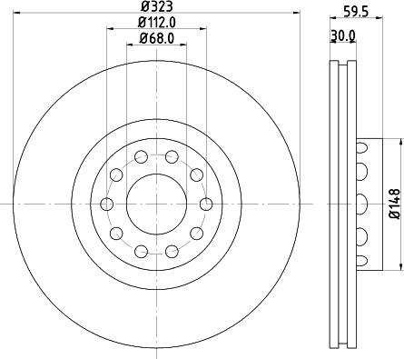 HELLA PAGID 8DD 355 106-702 - Əyləc Diski furqanavto.az