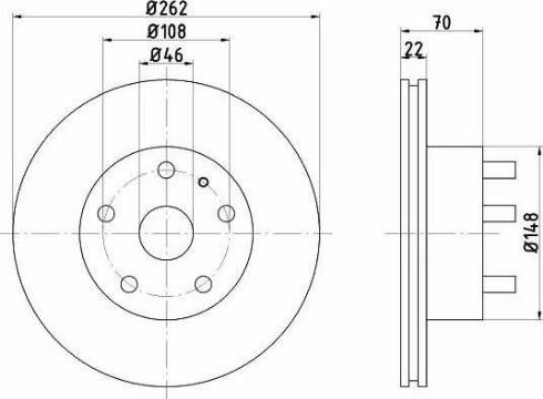 HELLA PAGID 8DD 355 100-881 - Əyləc Diski furqanavto.az