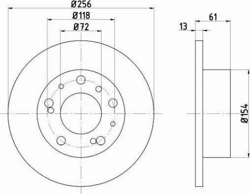 HELLA PAGID 8DD 355 100-701 - Əyləc Diski furqanavto.az