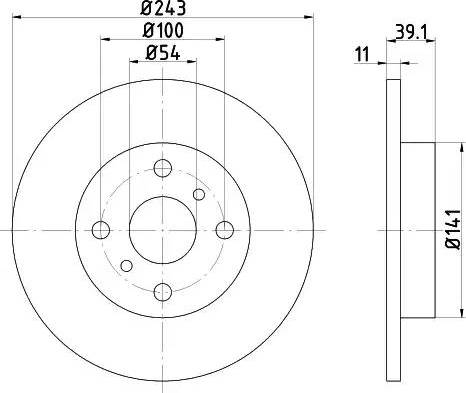 HELLA PAGID 8DD 355 101-441 - Əyləc Diski furqanavto.az