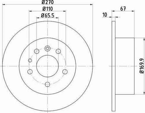 HELLA PAGID 8DD 355 101-431 - Əyləc Diski furqanavto.az