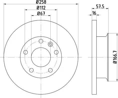 HELLA PAGID 8DD 355 101-341 - Əyləc Diski furqanavto.az