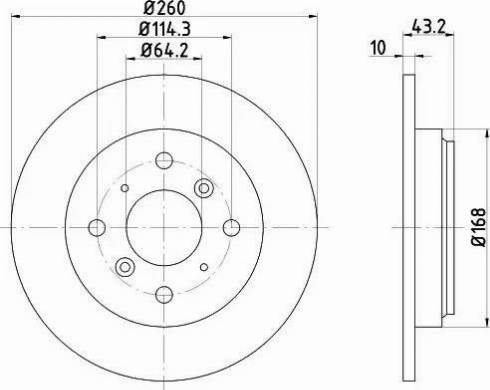 HELLA PAGID 8DD 355 108-691 - Əyləc Diski furqanavto.az