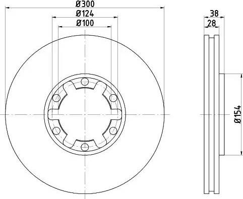 HELLA PAGID 8DD 355 108-021 - Əyləc Diski furqanavto.az