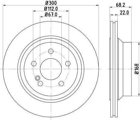 HELLA PAGID 8DD 355 121-671 - Əyləc Diski furqanavto.az