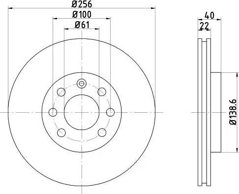 HELLA PAGID 8DD 355 103-931 - Əyləc Diski furqanavto.az