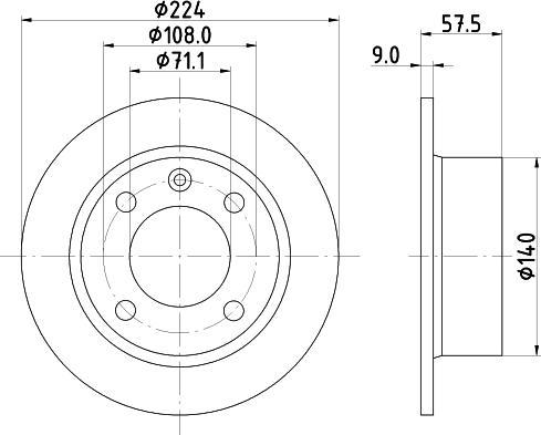 HELLA PAGID 8DD 355 103-011 - Əyləc Diski furqanavto.az