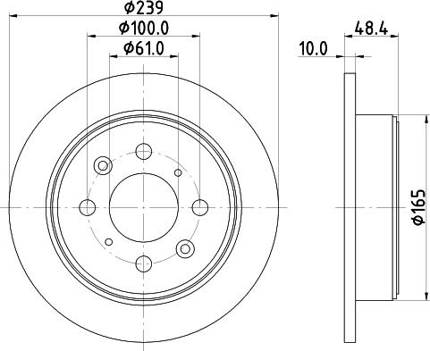 HELLA PAGID 8DD 355 103-111 - Əyləc Diski furqanavto.az