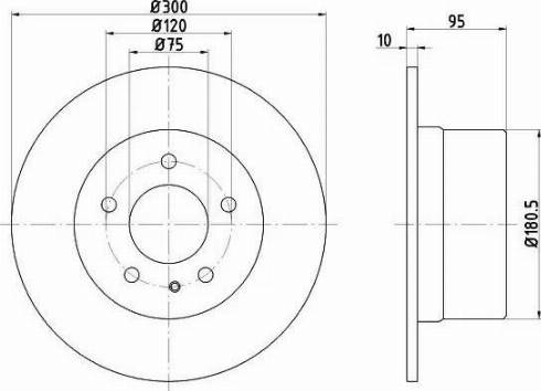 HELLA PAGID 8DD 355 103-791 - Əyləc Diski furqanavto.az