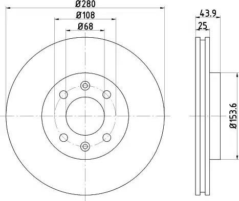 HELLA PAGID 8DD 355 102-411 - Əyləc Diski furqanavto.az