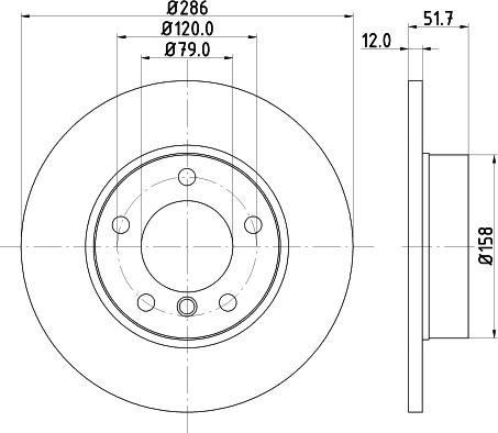 HELLA PAGID 8DD 355 102-561 - Əyləc Diski furqanavto.az