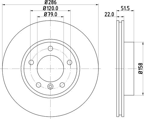 HELLA PAGID 8DD 355 102-582 - Əyləc Diski furqanavto.az