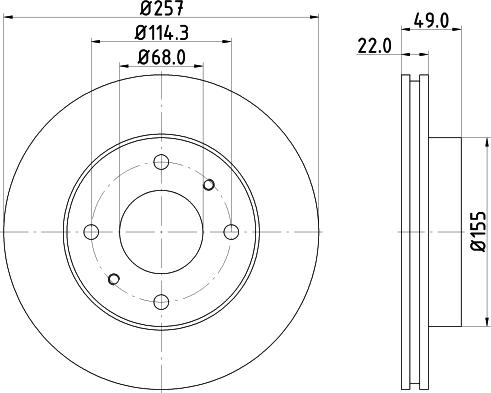 HELLA PAGID 8DD 355 102-651 - Əyləc Diski furqanavto.az