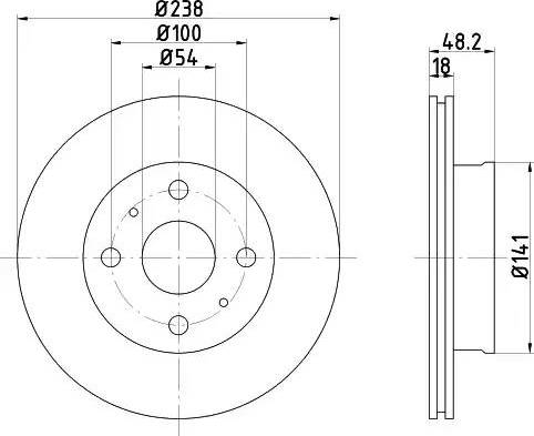 HELLA PAGID 8DD 355 102-611 - Əyləc Diski furqanavto.az