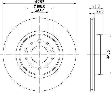 HELLA PAGID 8DD 355 102-251 - Əyləc Diski furqanavto.az