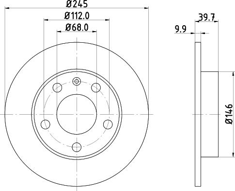 HELLA PAGID 8DD 355 124-601 - Əyləc Diski furqanavto.az