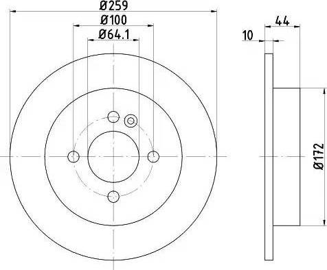 HELLA PAGID 8DD 355 107-811 - Əyləc Diski furqanavto.az