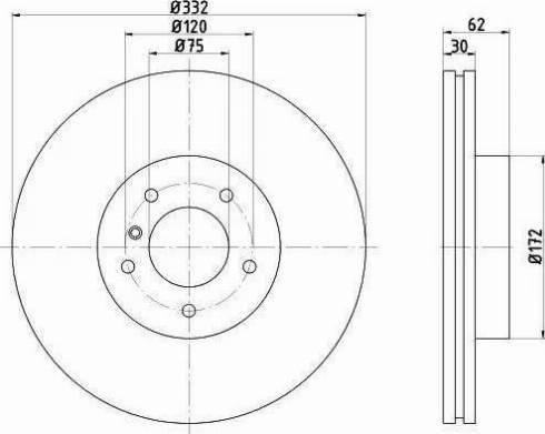 HELLA PAGID 8DD 355 121-231 - Əyləc Diski furqanavto.az