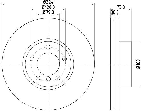 HELLA PAGID 8DD 355 107-711 - Əyləc Diski furqanavto.az