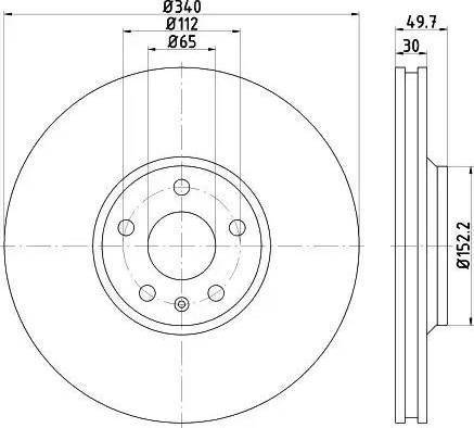 HELLA PAGID 8DD 355 121-421 - Əyləc Diski furqanavto.az