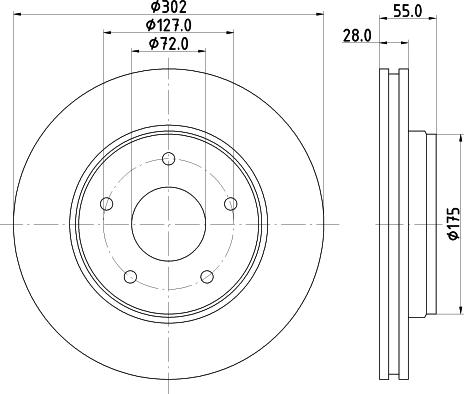 HELLA PAGID 8DD 355 119-191 - Əyləc Diski furqanavto.az