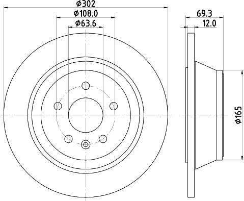 HELLA PAGID 8DD 355 119-151 - Əyləc Diski furqanavto.az