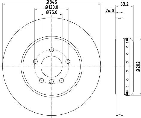 HELLA PAGID 8DD 355 119-341 - Əyləc Diski furqanavto.az