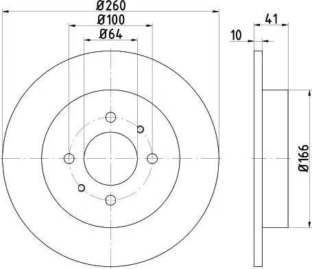 HELLA PAGID 8DD 355 114-951 - Əyləc Diski furqanavto.az