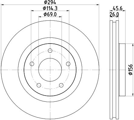 HELLA PAGID 8DD 355 115-911 - Əyləc Diski furqanavto.az