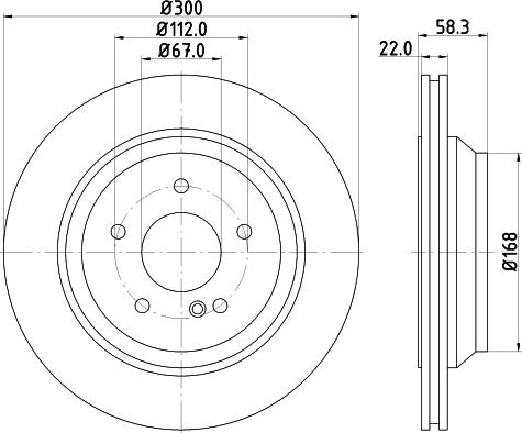 HELLA PAGID 8DD 355 115-392 - Əyləc Diski furqanavto.az