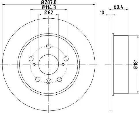 HELLA PAGID 8DD 355 115-251 - Əyləc Diski furqanavto.az