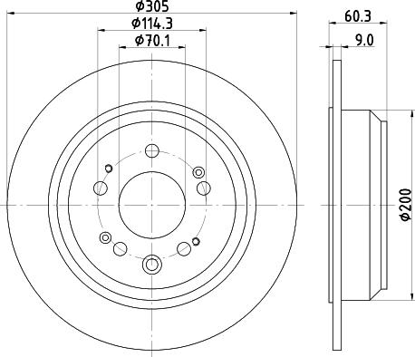 HELLA PAGID 8DD 355 116-111 - Əyləc Diski furqanavto.az