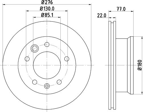 HELLA PAGID 8DD 355 110-991 - Əyləc Diski furqanavto.az