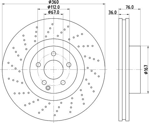 HELLA PAGID 8DD 355 110-181 - Əyləc Diski furqanavto.az