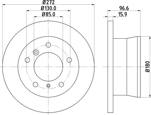 HELLA PAGID 8DD 355 111-891 - Əyləc Diski furqanavto.az