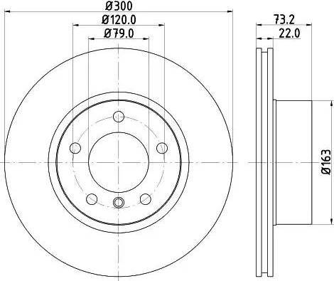 HELLA PAGID 8DD 355 121-551 - Əyləc Diski furqanavto.az