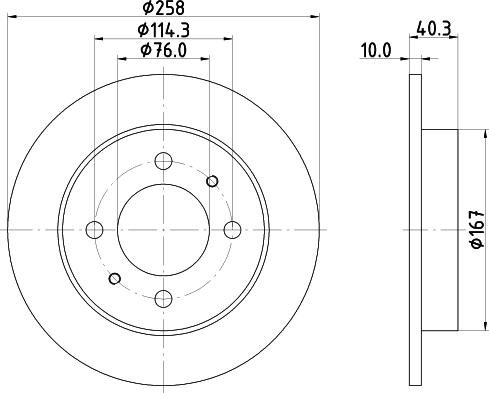 HELLA PAGID 8DD 355 118-111 - Əyləc Diski furqanavto.az