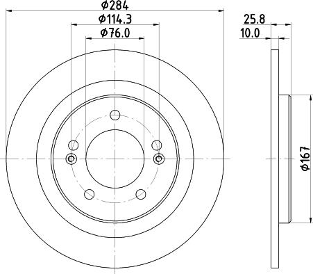 HELLA PAGID 8DD 355 118-361 - Əyləc Diski furqanavto.az