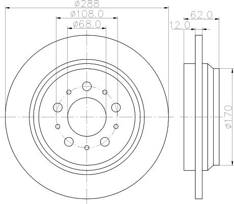 HELLA PAGID 8DD 355 113-022 - Əyləc Diski furqanavto.az