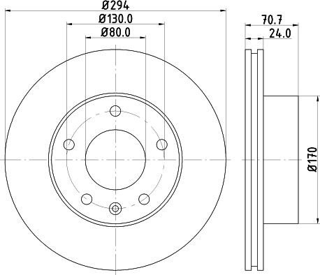 HELLA PAGID 8DD 355 113-391 - Əyləc Diski furqanavto.az