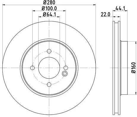 HELLA PAGID 8DD 355 121-821 - Əyləc Diski furqanavto.az