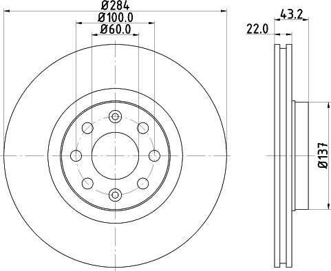 HELLA PAGID 8DD 355 112-601 - Əyləc Diski furqanavto.az