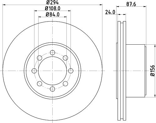 HELLA PAGID 8DD 355 117-481 - Əyləc Diski furqanavto.az