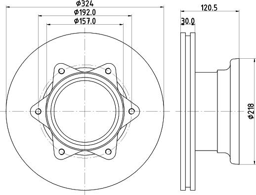 HELLA PAGID 8DD 355 117-551 - Əyləc Diski furqanavto.az